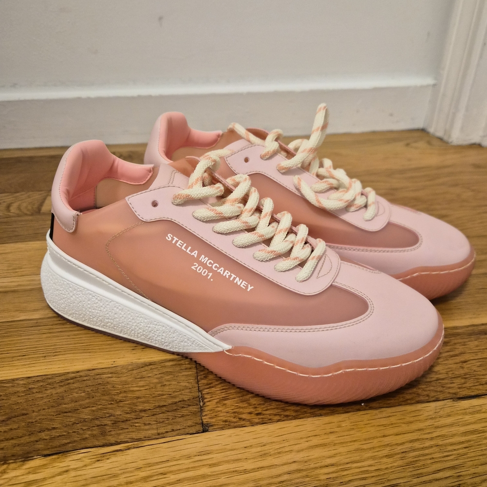 Stella McCartney Pink Lace-Up Sneakers